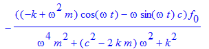 s(t) = exp(1/2/m*(-c+sqrt(c^2-4*k*m))*t)*_C2+exp(-1...
