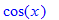 cos(x)