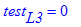 test[L3] = 0