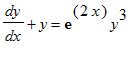 dy/dx+y = exp(2*x)*y^3