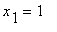 x[1] = 1