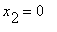 x[2] = 0